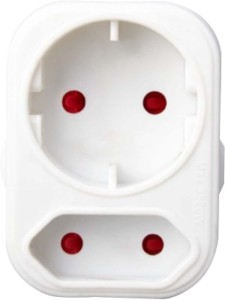Powerworx Schuko Euro Adaptor Two Pin Plug
