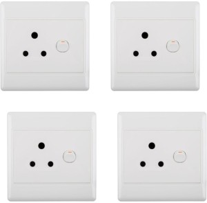 GOODACE Single Wall Socket (4X4) - Set of 4 16 A Manual  Electrical Switch