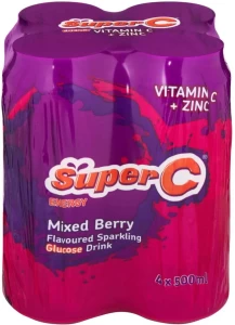 Super C Flavoured Sparkling Glucose Energy Drink