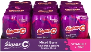 Super C Flavoured Sparkling Glucose Energy Drink