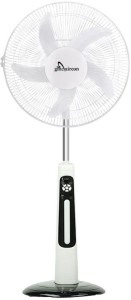 GMC Rechargeable With LED Light And USB Charger - 16 Inch A 1200 mm Energy Saving Pedestal Fan