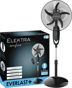 Elektra 2707 - EVERLAST+Remote +Power & Batter + STAND FAN A Floor Fan