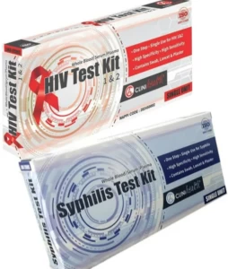 Clinihealth HIV & Syphilis Compact Test Kit Combo First Aid Kit