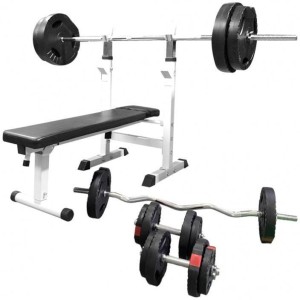 GORILLA SPORTS® Weight Bench - Foldable, 8-Way Backrest And 4-Way Seat Adjustable, Flat, Incline, Decline, 145x46x120cm, Max. 200kg, Multifunctional, Steel - Sit Up, Workout Bench, Strength Training - View #10