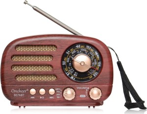 Generic Radio Retro Bluetooth Speaker, FM/AM/SW Old Fashion Classic Style, Adjustable Antenna, Rechargeable Battery Powered & USB Charging, Support TF Card, USB Mp3 Playing Music FM Radio