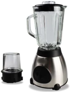 PrimePickSA 2-in-1 Heavy Duty 1.5L Electric Glass Blender – With Grinder Attachment & Multiple Speeds 400 W Food Processor