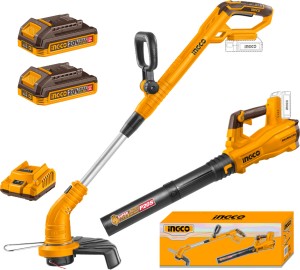 Ingco Cordless Grass Trimmer / Cordless Blower Garden Tool Kit