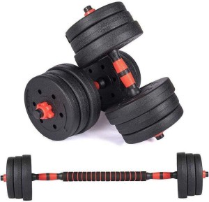 DG LIMITLESS 20 kg Barbell & Dumbbells Weight Set Home Gym Combo