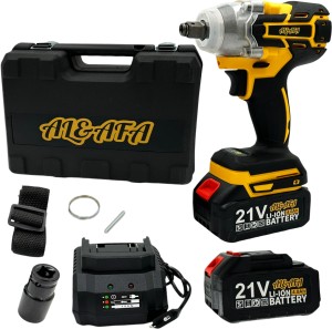 alnafa Alnafa7 Pc Wireless Impact Wrench Set, 2 Batteries, Charging Dock & Case Cordless Impact Wrench