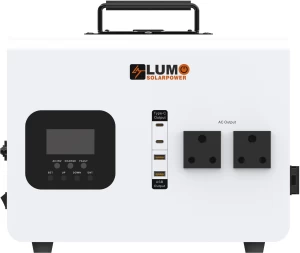 LUMO Powerall1.5-1500W/1.5KW Lithium Portable Solar Inverter Power Station All-in-One-3000VA Peak Pure Sine Wave Inverter