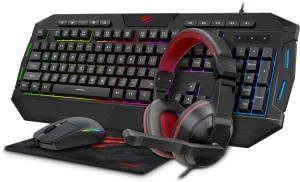 Havit KB501CM Gaming Keyboard, Headphones, Mouse & Mousepad Combo Gaming Keyboard