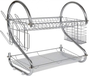 2 layer Dish Drainer WL264 Steel Dish Drainer Kitchen Rack