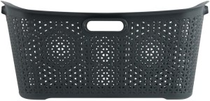 Addis 50 L Black Laundry Basket