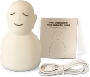 therapeutic products Buddha Silicone Light For Guided Yoga Breathing Exercises Desk