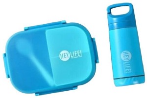 Heylife BPA free 3 Compartment Lunch Box Set And A Bottle Lunch Box