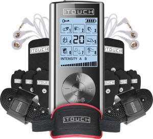ITOUCH SA INFINITY TENS Complete 3-in-1 Pain Relief Package with Slippers and Belt TENS Massager