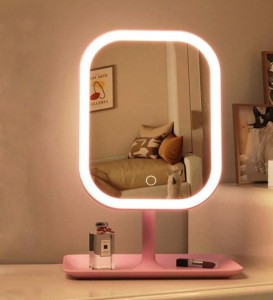 Perfect Dealz LED Mirror with Stand Lighted Mirror