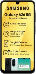 Samsung Galaxy A26 5G (Light Green, 128 GB)