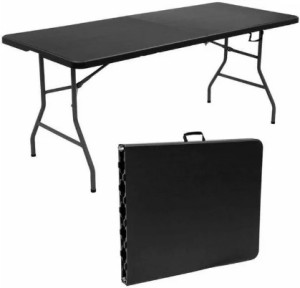 Folding Table Portable Table Outdoor Black Folding Table