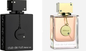 Armaf Club De Nuit Ladies and Club de Nuit Intense Mens Combo Eau de Toilette  -  Floral, Woody for Men & Women