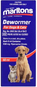 Marltons Dewormer for Dogs & Cats Pet Dewormer