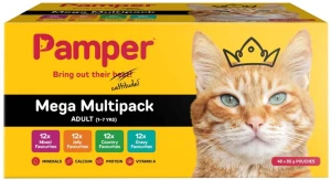 Pamper Wet Cat Food Meat 85 g Wet Adult Cat Food
