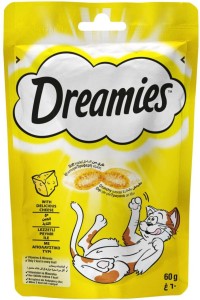 Dreamies Dry Cat Treats Cheese Biscuit Treat