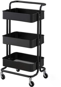 Generic Multifunctional 3 Layered Trolley Steel Rack Shelf