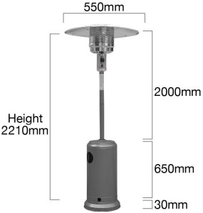 Game Stores Alva Gas Heater Game Alva Gas Heater Black GH312 HiFiCorp