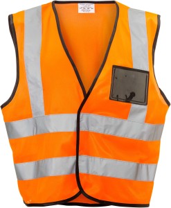 Dromex Orange Reflective Vest ID Pocket Zip (M) 6009190003314