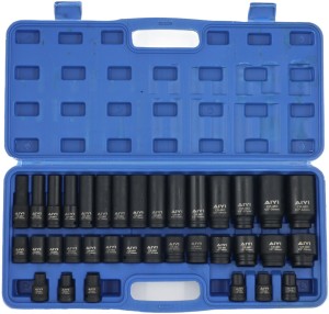 AIYI AY017-045 35Pc 1/2 Inch Impact Socket Set