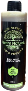 Neem Naturals Neem Oil Pure Emulsified Concentrate (Cold Pressed) - Pack Of 250ML Liquid