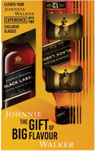 Johnnie Walker Black Label Gift Pack Blended Scotch Whisky