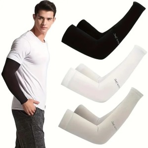 3 Pairs Kids UV Protection Arm Sleeves - Cooling Compression Sleeves For Outdoor Sports