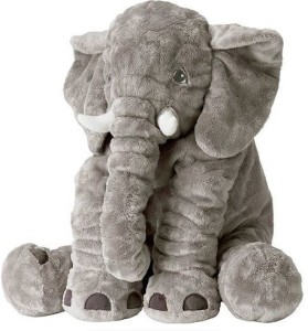 Generic Fluffy Elephant Pillow  - large