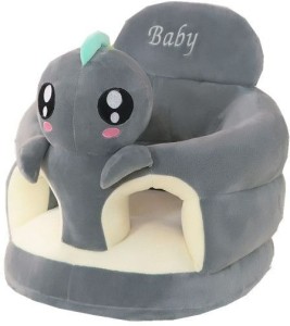 cotton road Colorful Plush Toy Baby Sofa Seat Cute Animal Safety Baby Sofa Soft  - Large