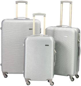 Expert Luggage Set-3 Piece Cabin Suitcase 4 Wheels - 37 inch