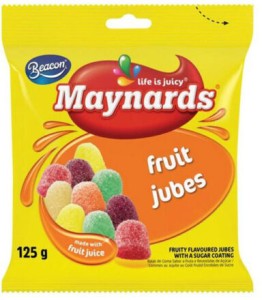 Maynards Beacon Maynards Fruit Jubes 60g Pack of 24 Carton