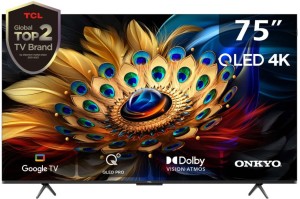 TCL 190 cm (75 inch) QLED Ultra HD (4K) Android Smart TV