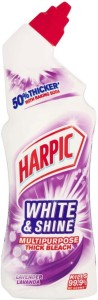 Harpic White & Shine Multipurpose Thick Bleach Lavender Liquid Toilet Cleaner