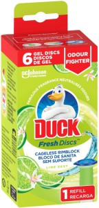 Duck Jest Fresh Discs Lemon Gel Toilet Cleaner