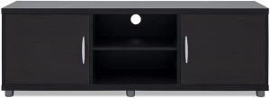 Khalil Mania Open-Shelf Plasma TV Stand Engineered Wood TV Entertainment Unit