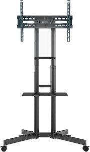 Bontec Mobile TV Trolley Wheel Shelf Stand 32-85'' Height adjustable 60Kg Full Motion TV Mount