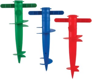 AZ Décor Umbrella Beach Spike Screw-In Asstd Umbrella