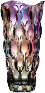 Cart In Mart Glass Vase For Flowers Heavy Duty Thickened Crystal Decorative Roses Vase Glass Vase