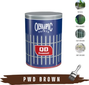 Olympic Paints Quick Drying Enamel Pwd Brown Enamel Wall Paint