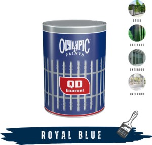 Olympic Paints Quick Drying Enamel Royal Blue Enamel Wall Paint