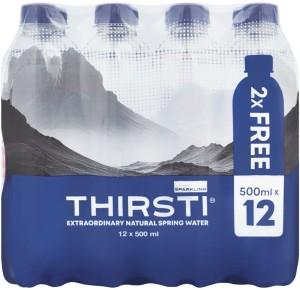 Thirsti Sparkling Natural Spring Sparkling Water
