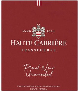 Haute Cabriere Unwooded Pinot Noir Red Wine