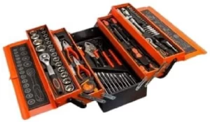 generic W-473 Professional 85 Piece Tool Set With 5-Tier Cantilever Metal Box Double Sided Combination Wrench